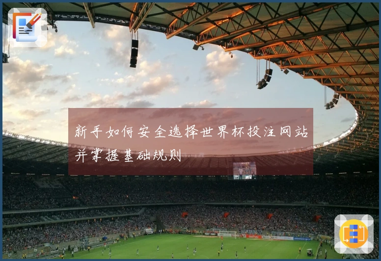 新手如何安全选择世界杯投注网站并掌握基础规则